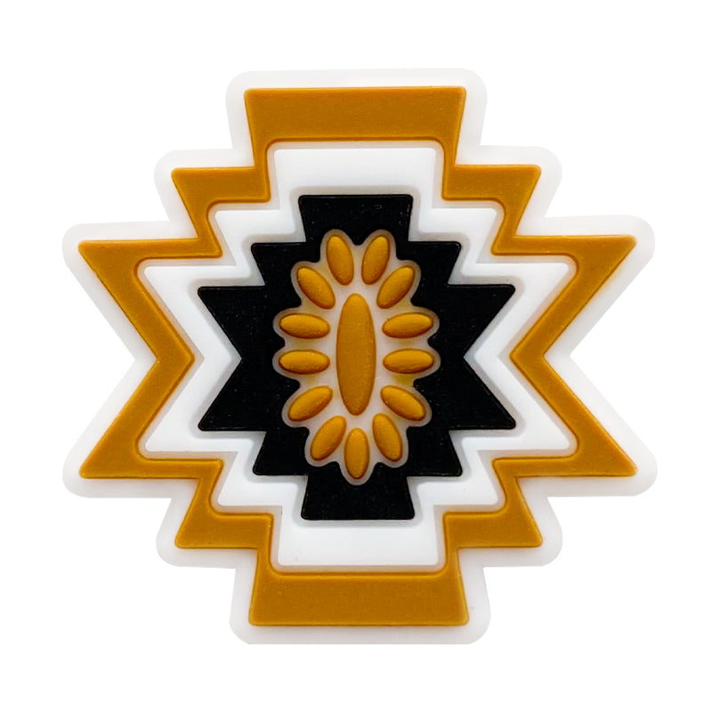 Wholesale 10pcs Aztec Western Style Silicone Focal Beads